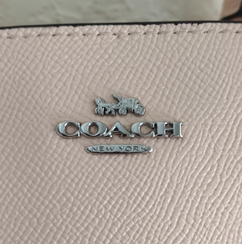 Coach Mini Sage Carryall Light Pink Satchel with Chain Strap - Picture 10 of 13